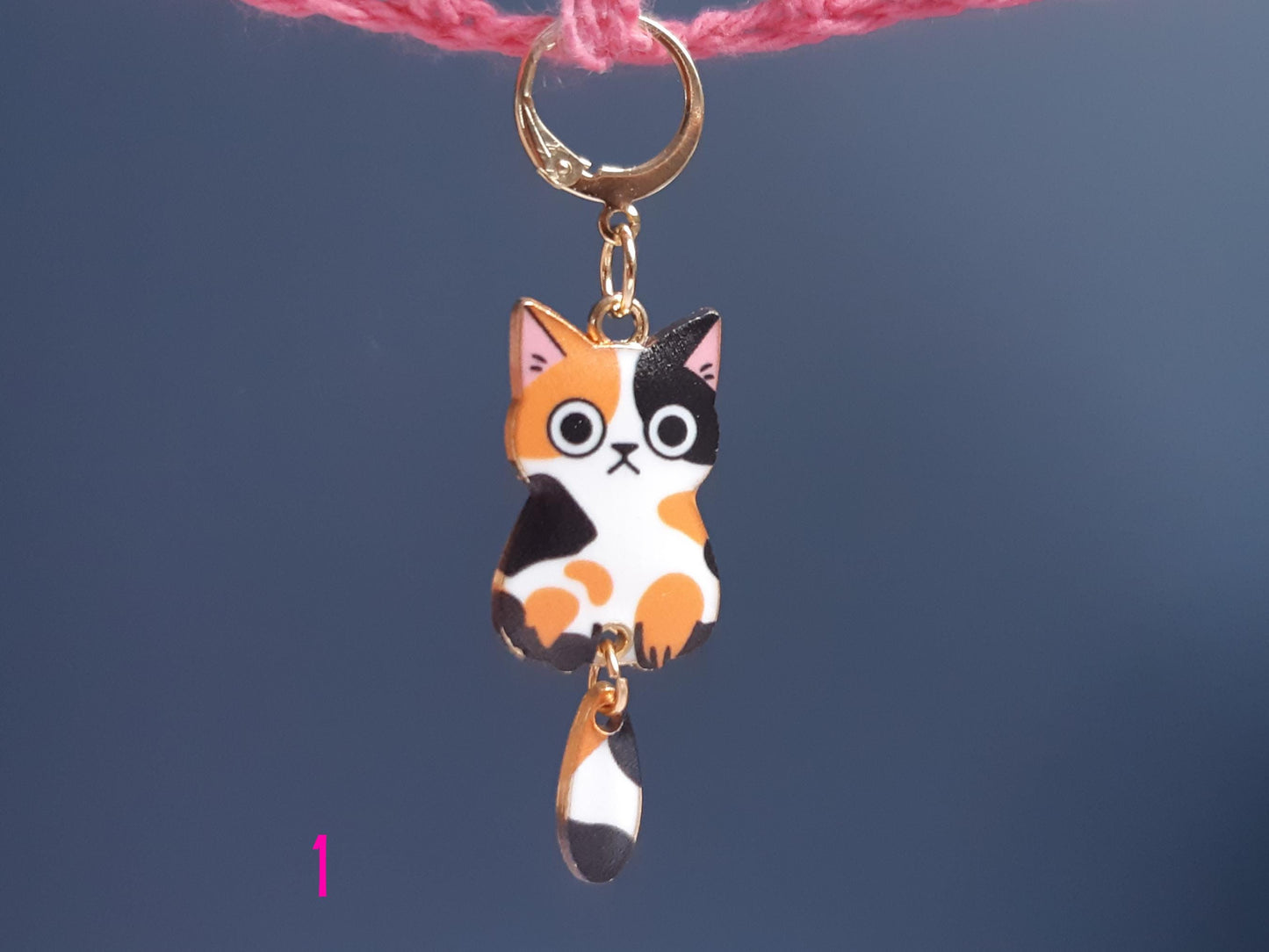 Swinging Tail Cat Stitch Marker