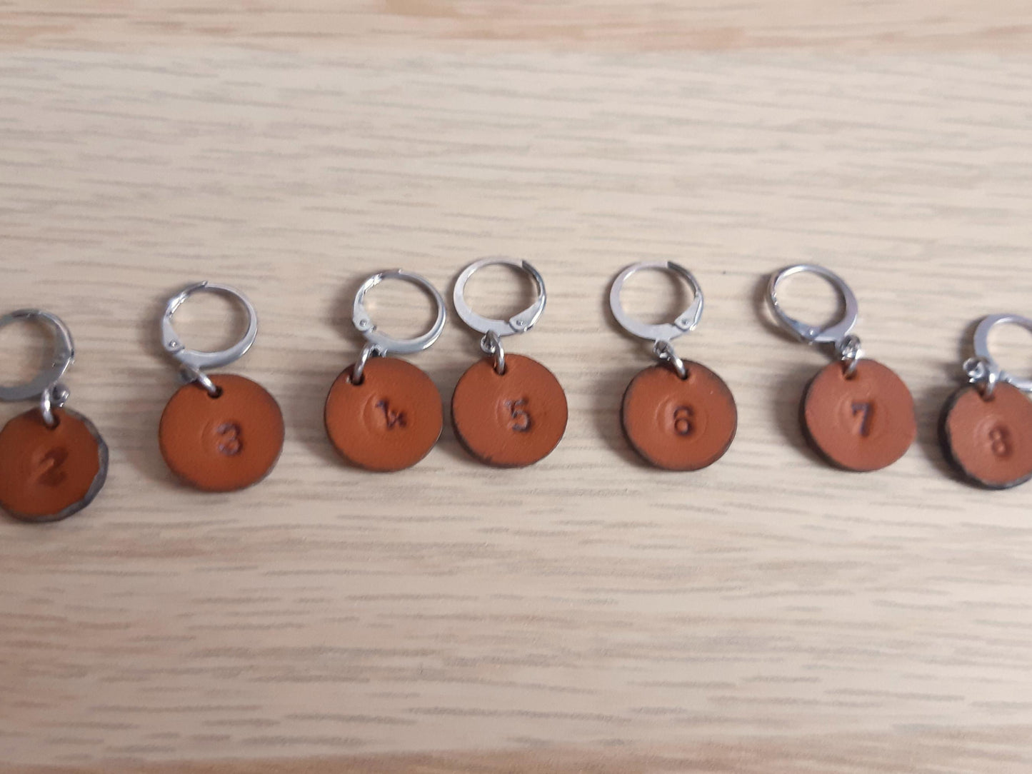 Leather Numbered Stitch Marker