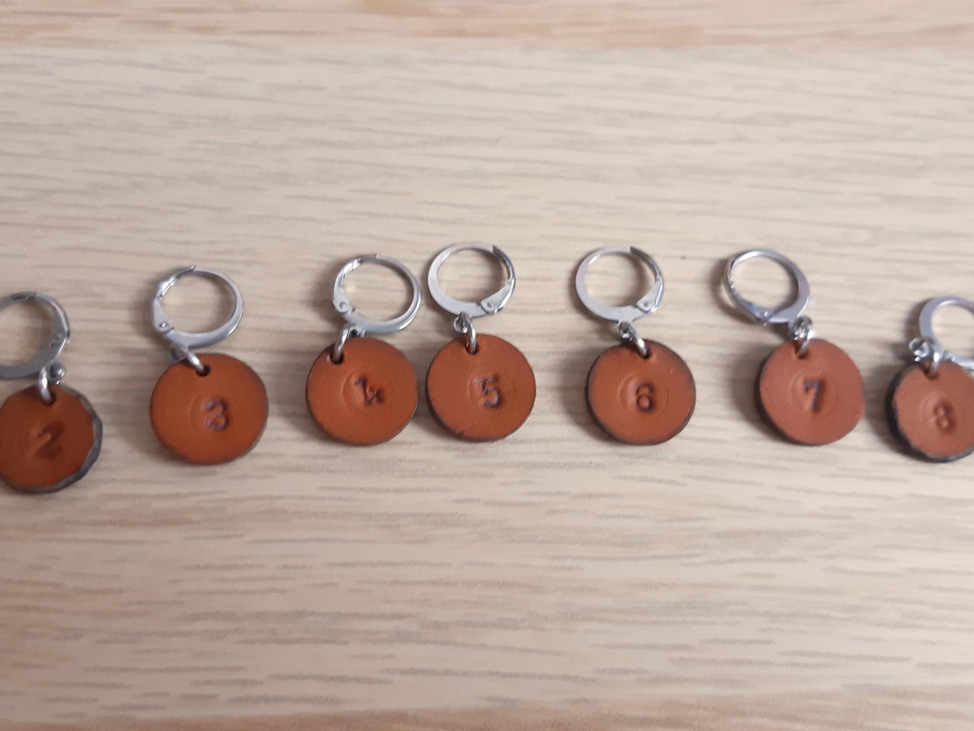 Leather Numbered Stitch Marker