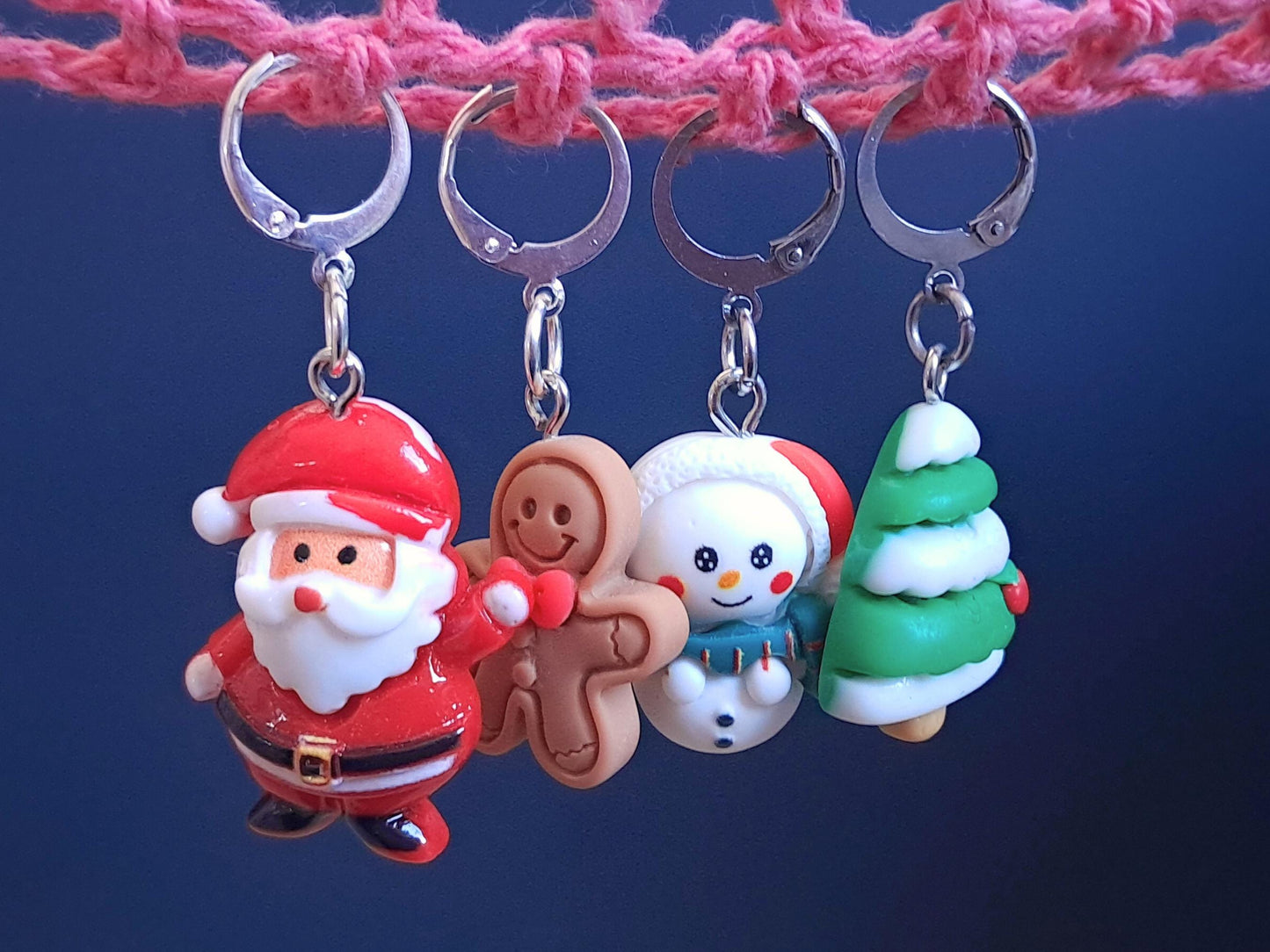Christmas Kawaii Stitch Marker Set