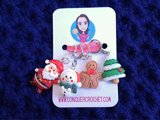 Christmas Kawaii Stitch Marker Set