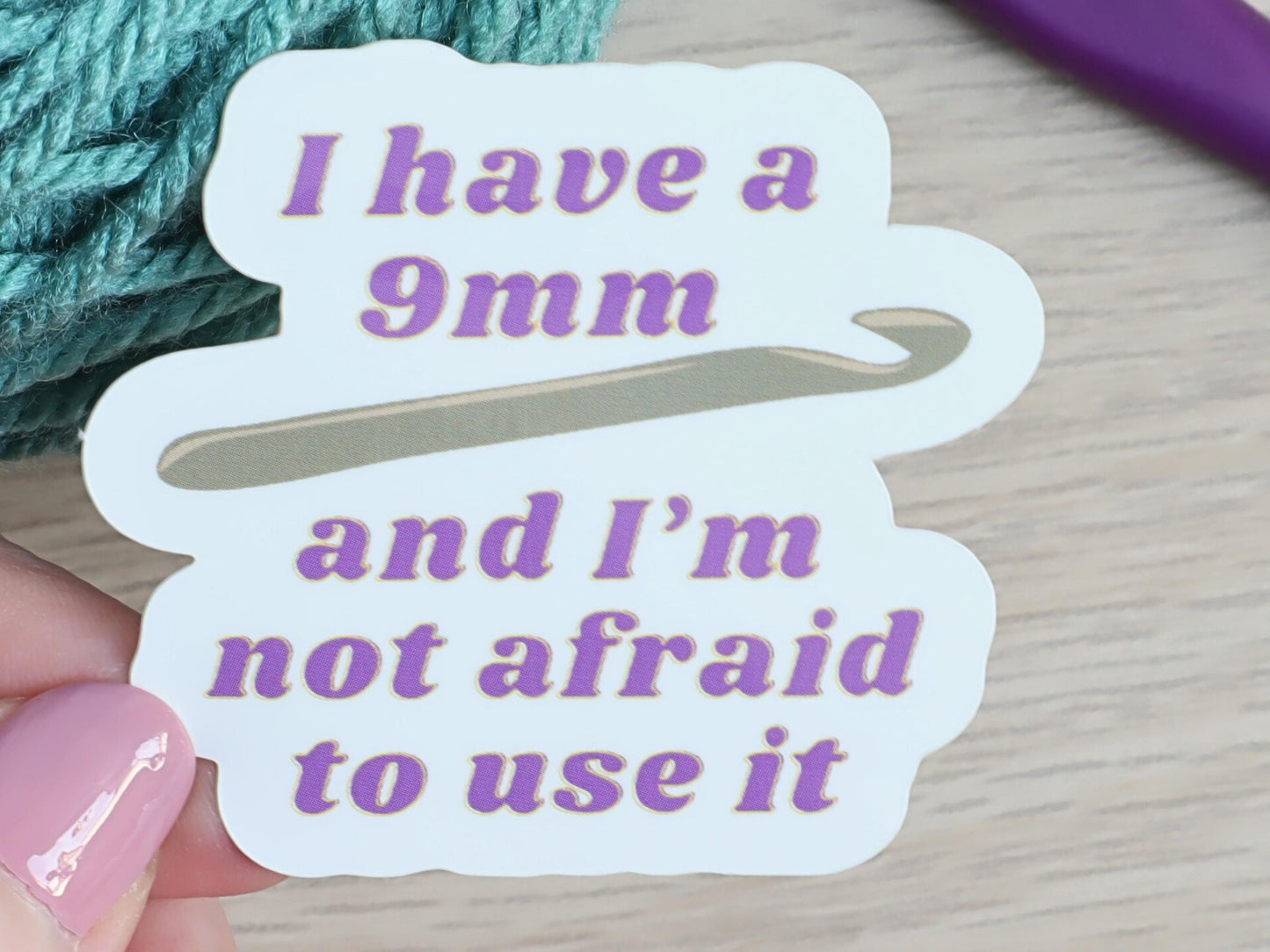 Fun Crochet Card And Sticker Set