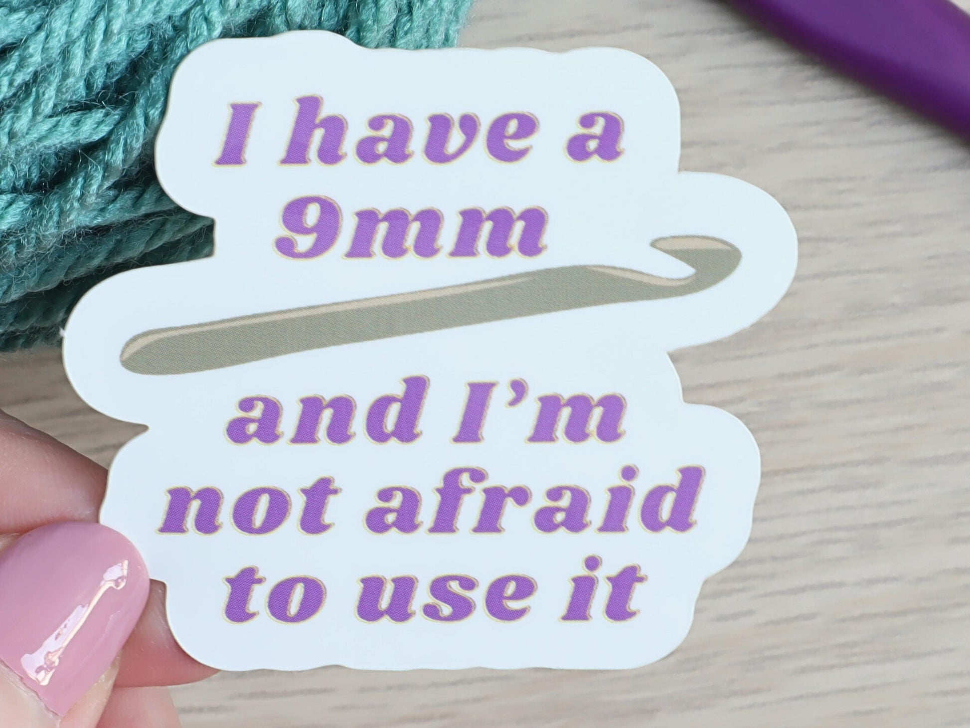 Fun Crochet Card And Sticker Set