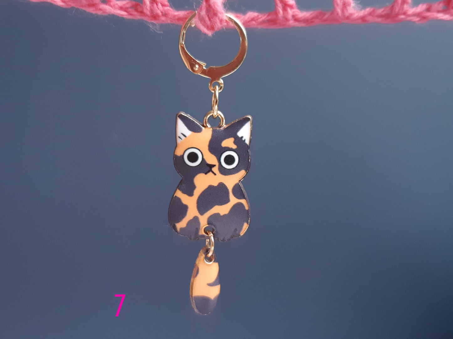Swinging Tail Cat Stitch Marker