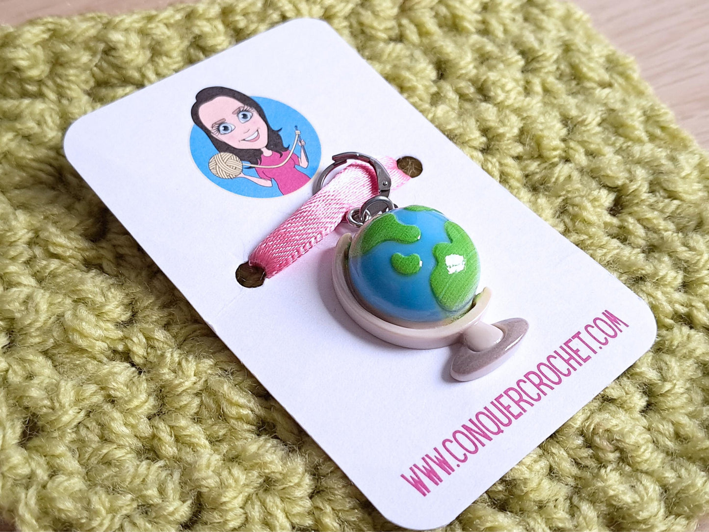 Globe Stitch Marker