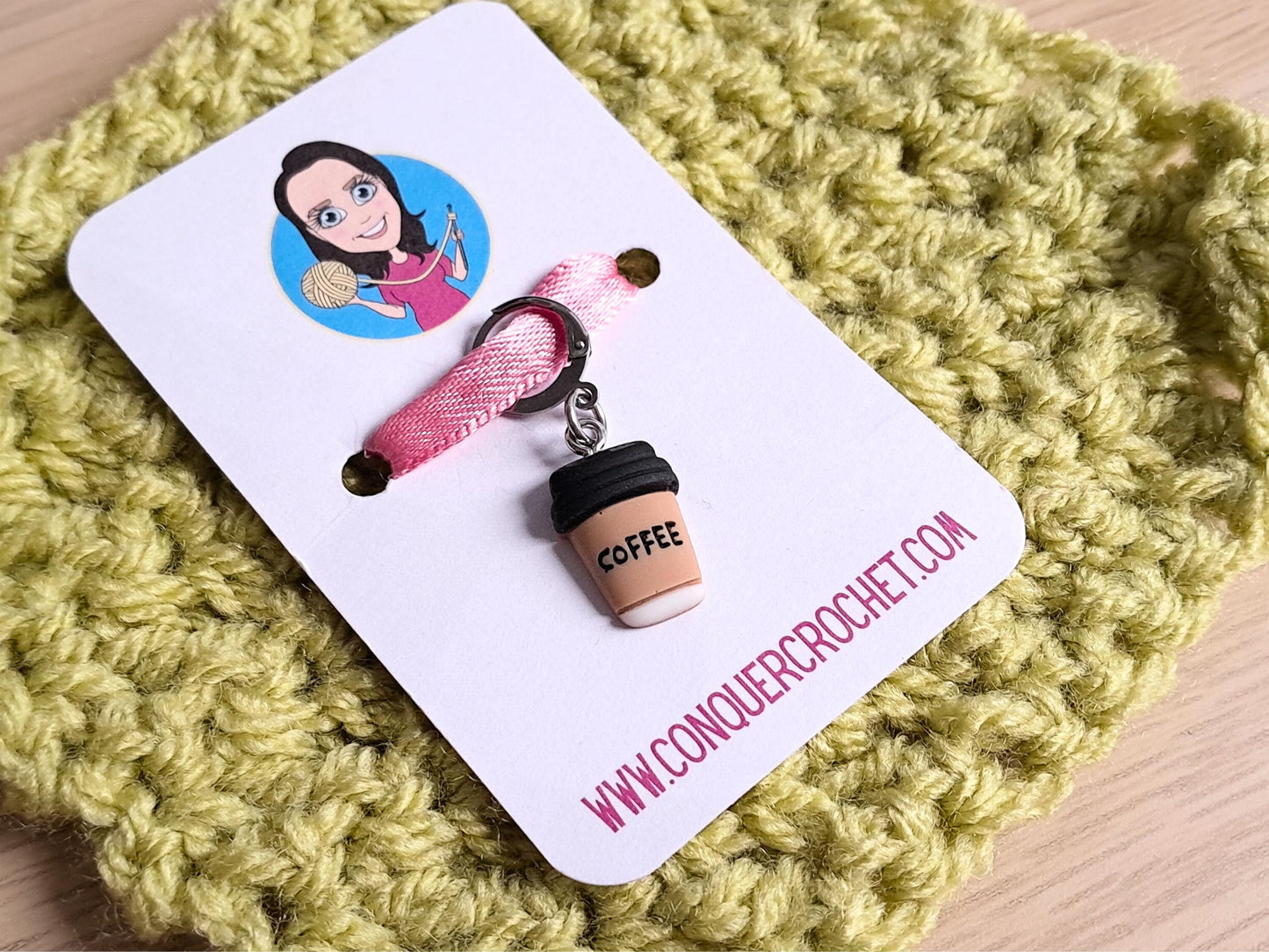 Coffee Cup Stitch Marker