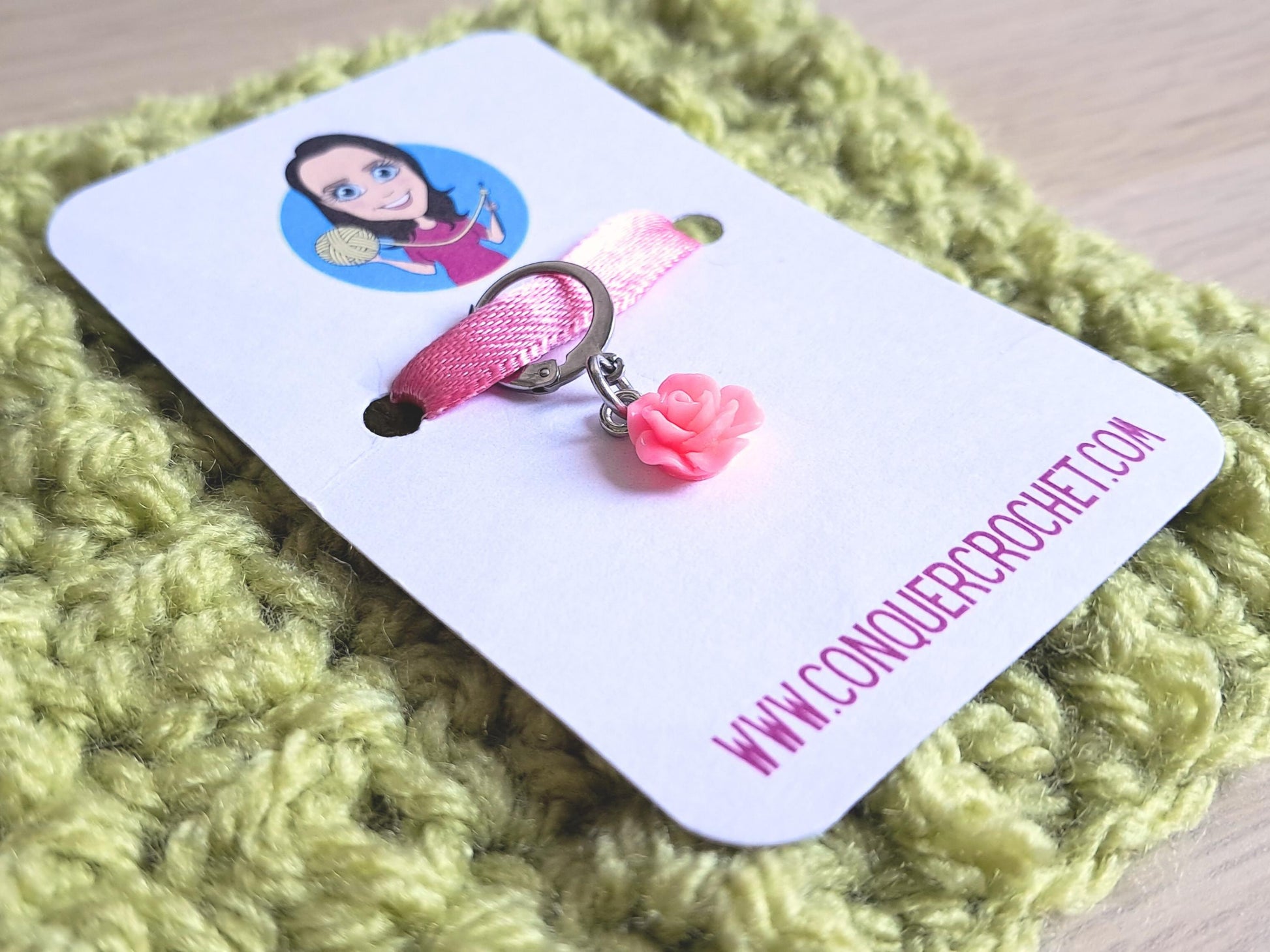 Rose Stitch Marker
