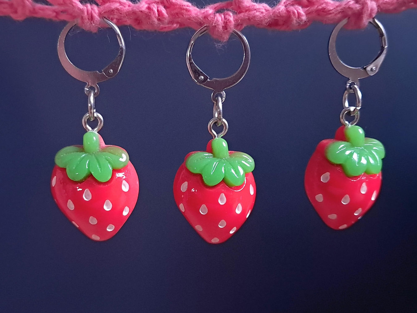 Strawberry Stitch Marker