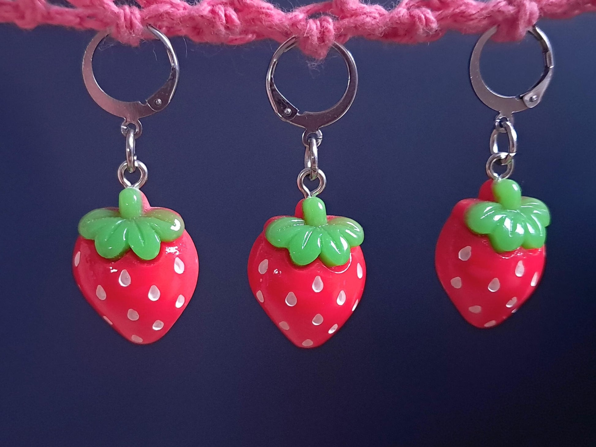 Strawberry Stitch Marker