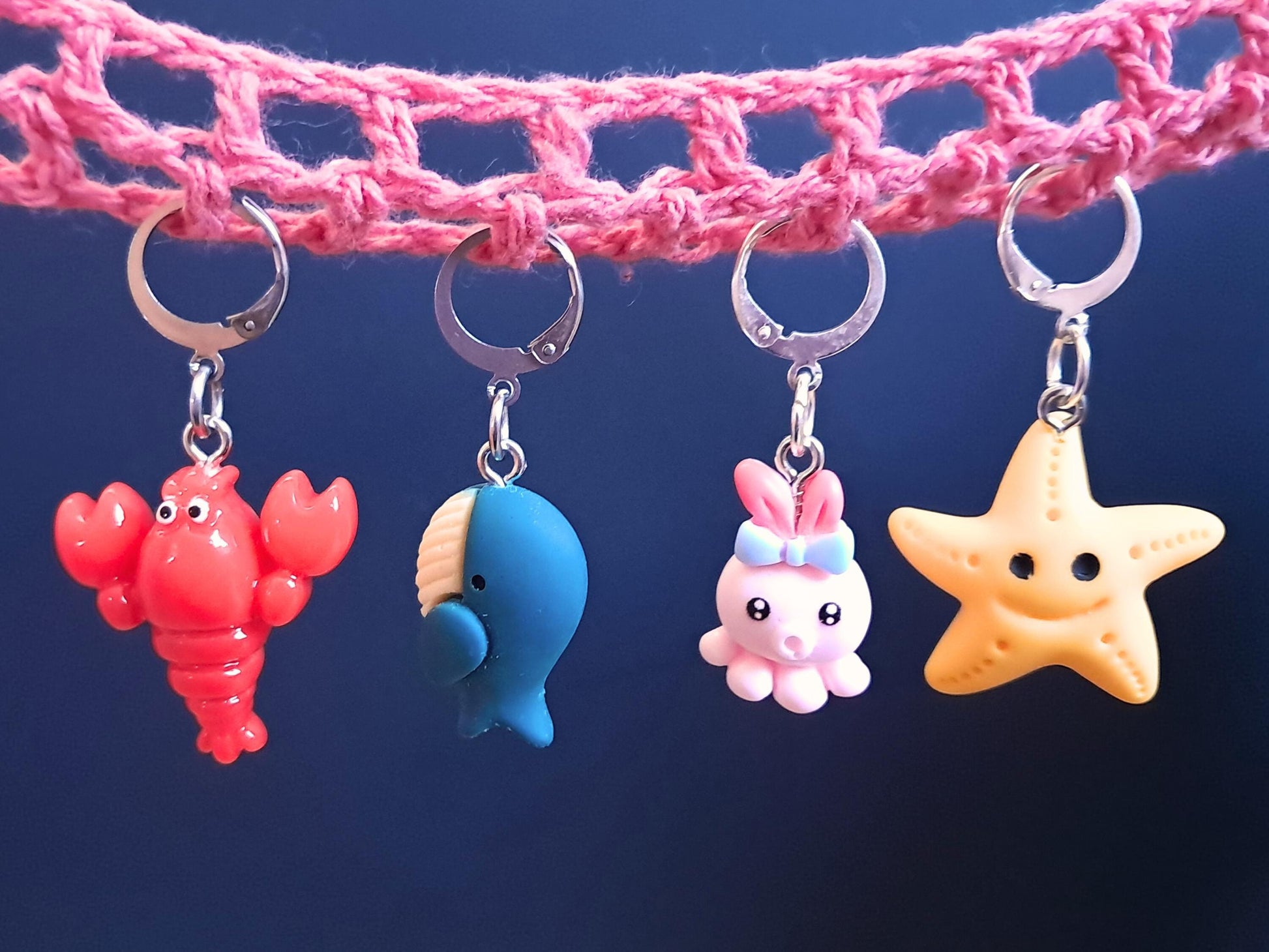 Sea Creatures Kawaii Stitch Marker Set