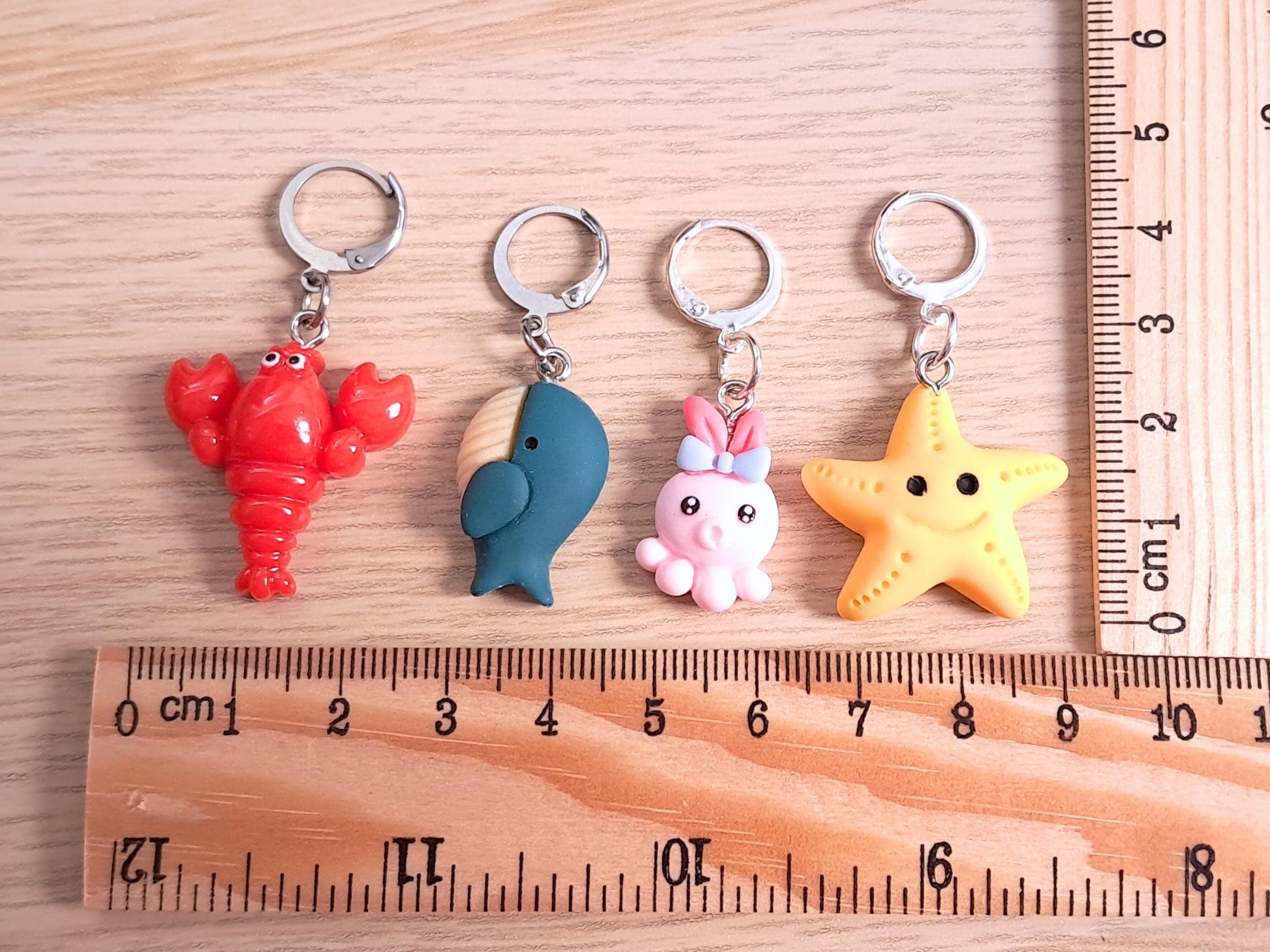 Sea Creatures Kawaii Stitch Marker Set