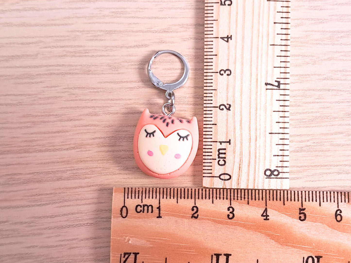Sleeping Owl Kawaii Stitch Marker