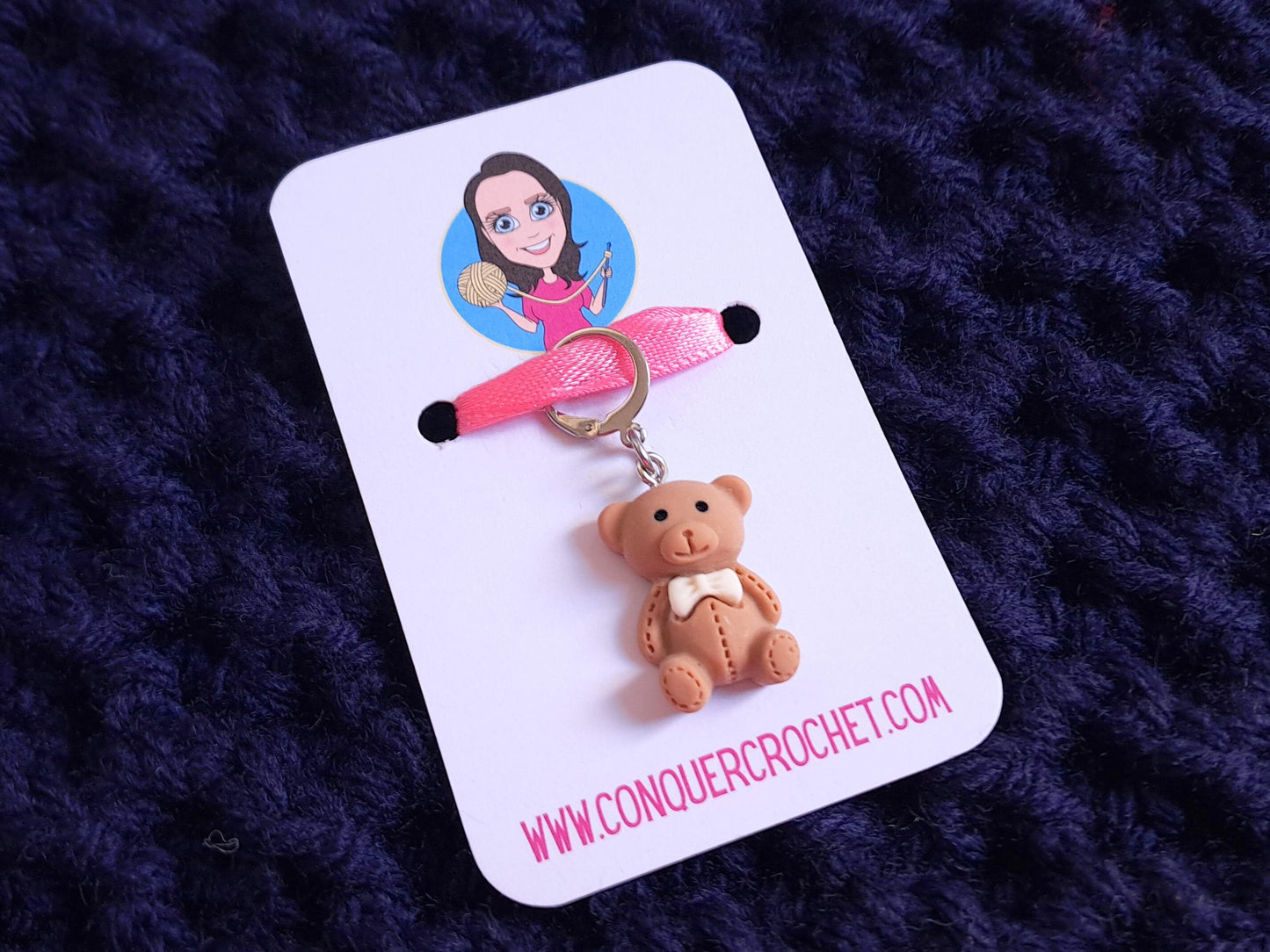 Teddy Bear Stitch Marker