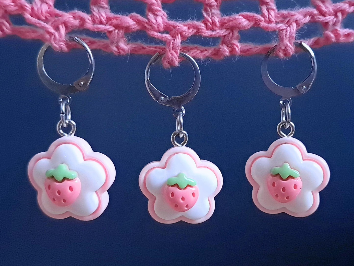 Strawberry Biscuit Stitch Marker