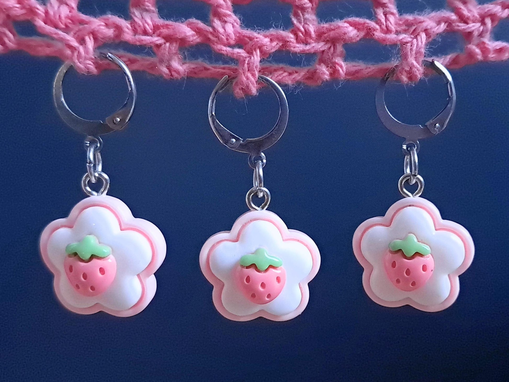 Strawberry Biscuit Stitch Marker