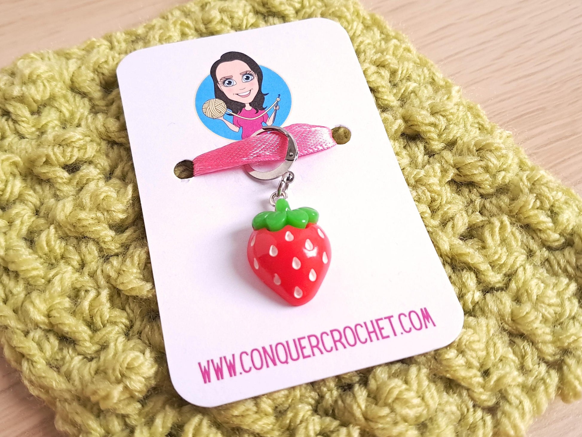 Strawberry Stitch Marker