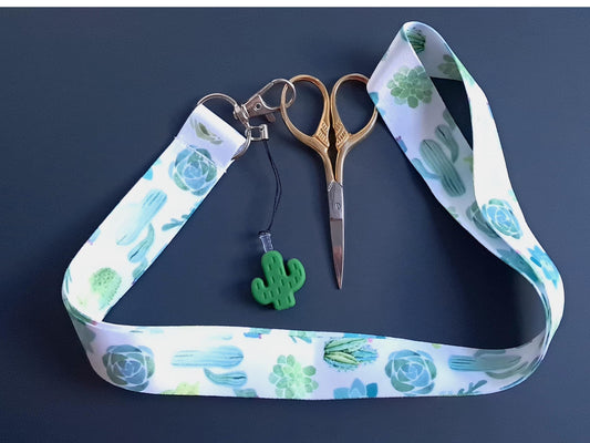 Cactus Lanyard Scissor Protector Set