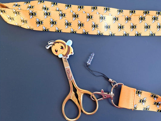 Bee Lanyard Scissor Protector Set