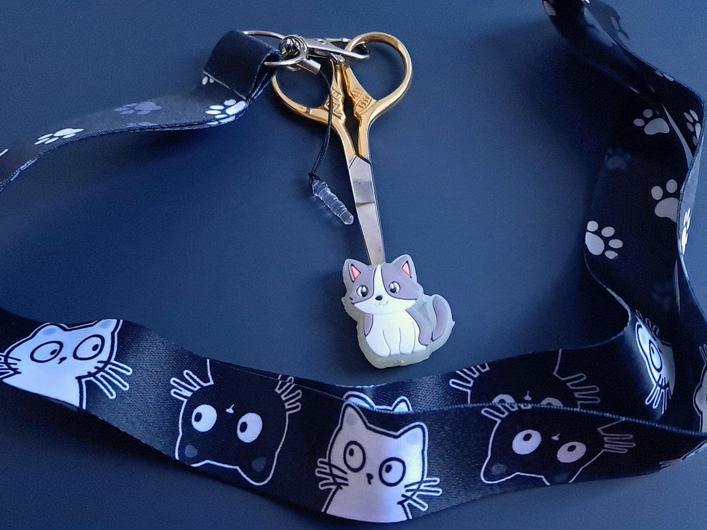 Cat Lanyard Scissor Protector Set