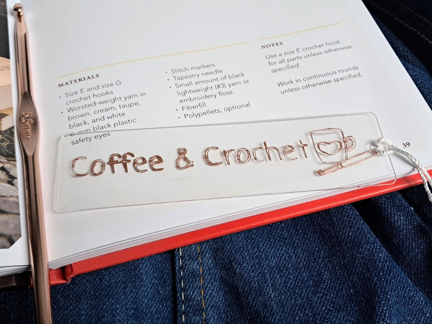 Coffee & Crochet Bookmark