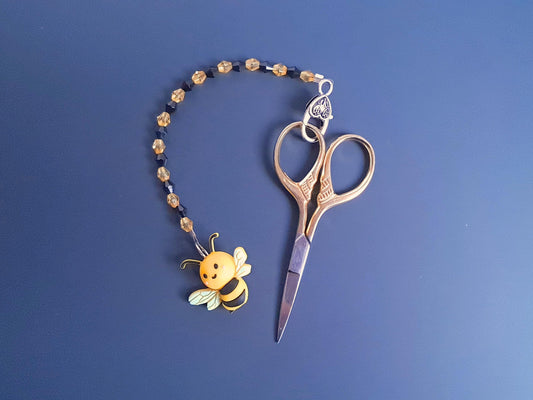 Kawaii Bee Scissor Fob with Scissor Protection