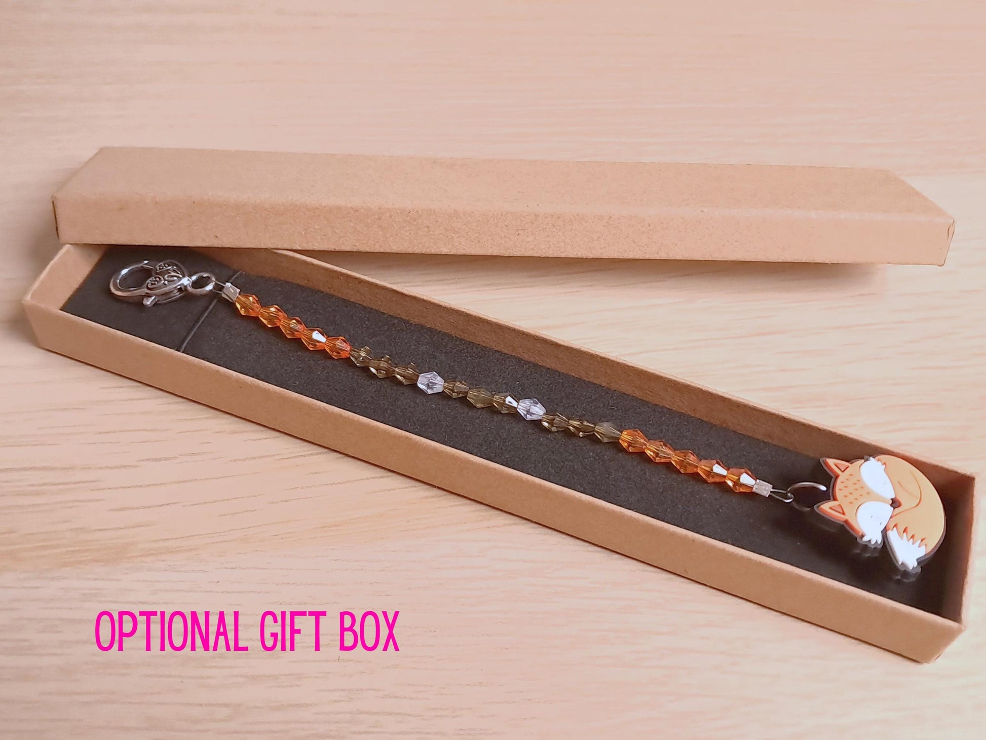 Fox Scissor Fob with Protection Bead