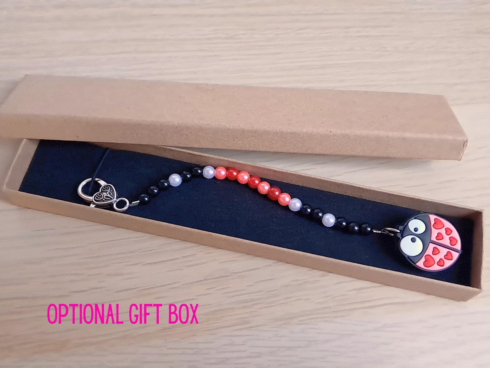 Ladybird Scissor Fob with Protection Bead