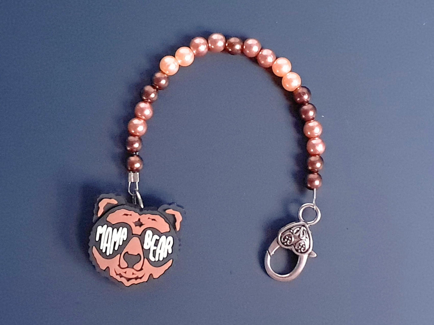 Mama bear Scissor Fob with Protection Bead