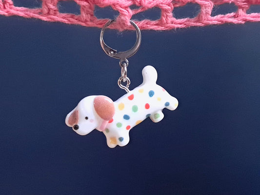 Dachshund Dog Kawaii Resin Stitch Marker