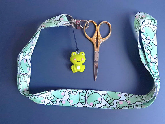 Frog Lanyard Scissor Protector Set
