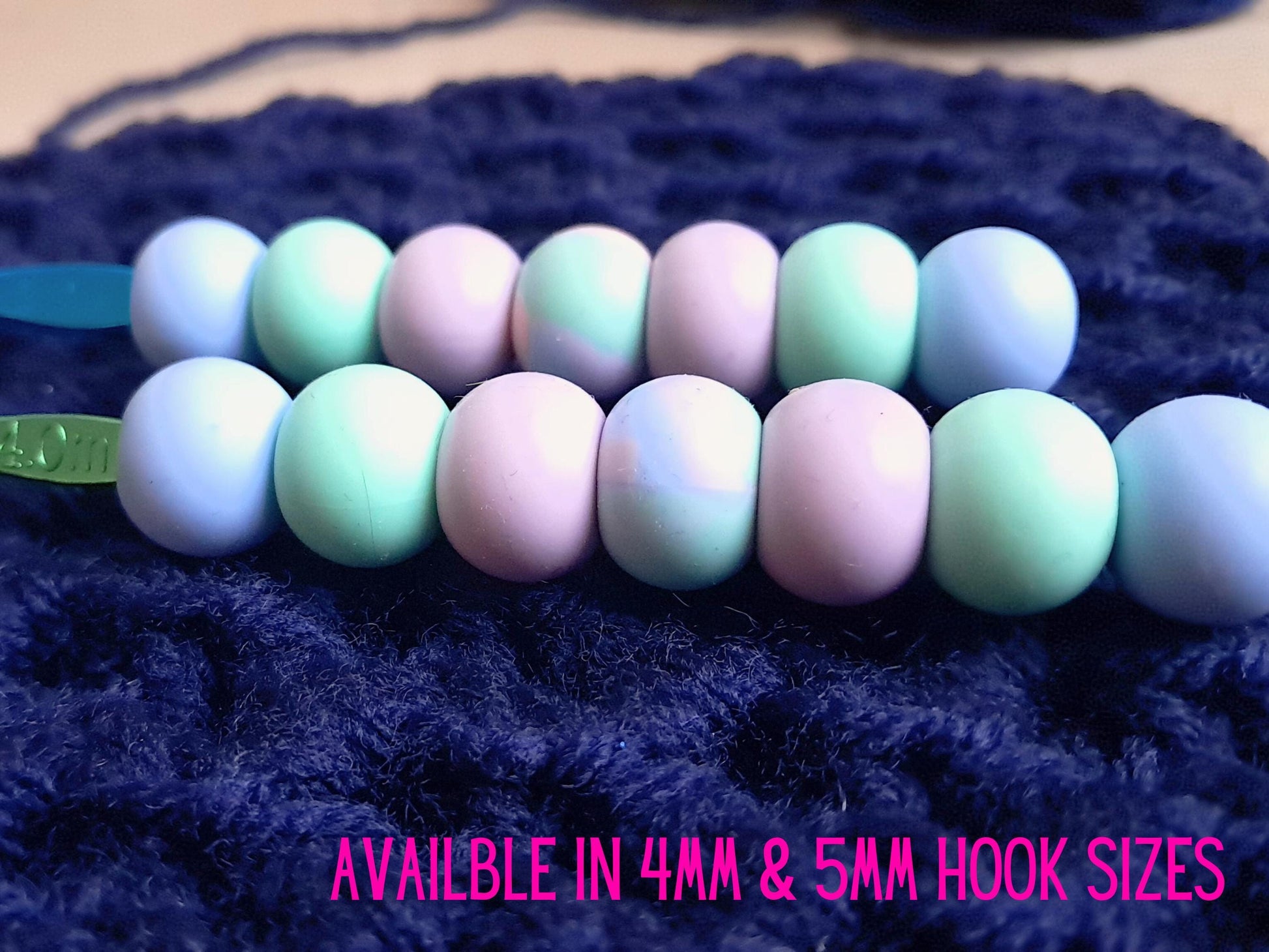 Pastel Coloured Ergonomic Crochet Hook