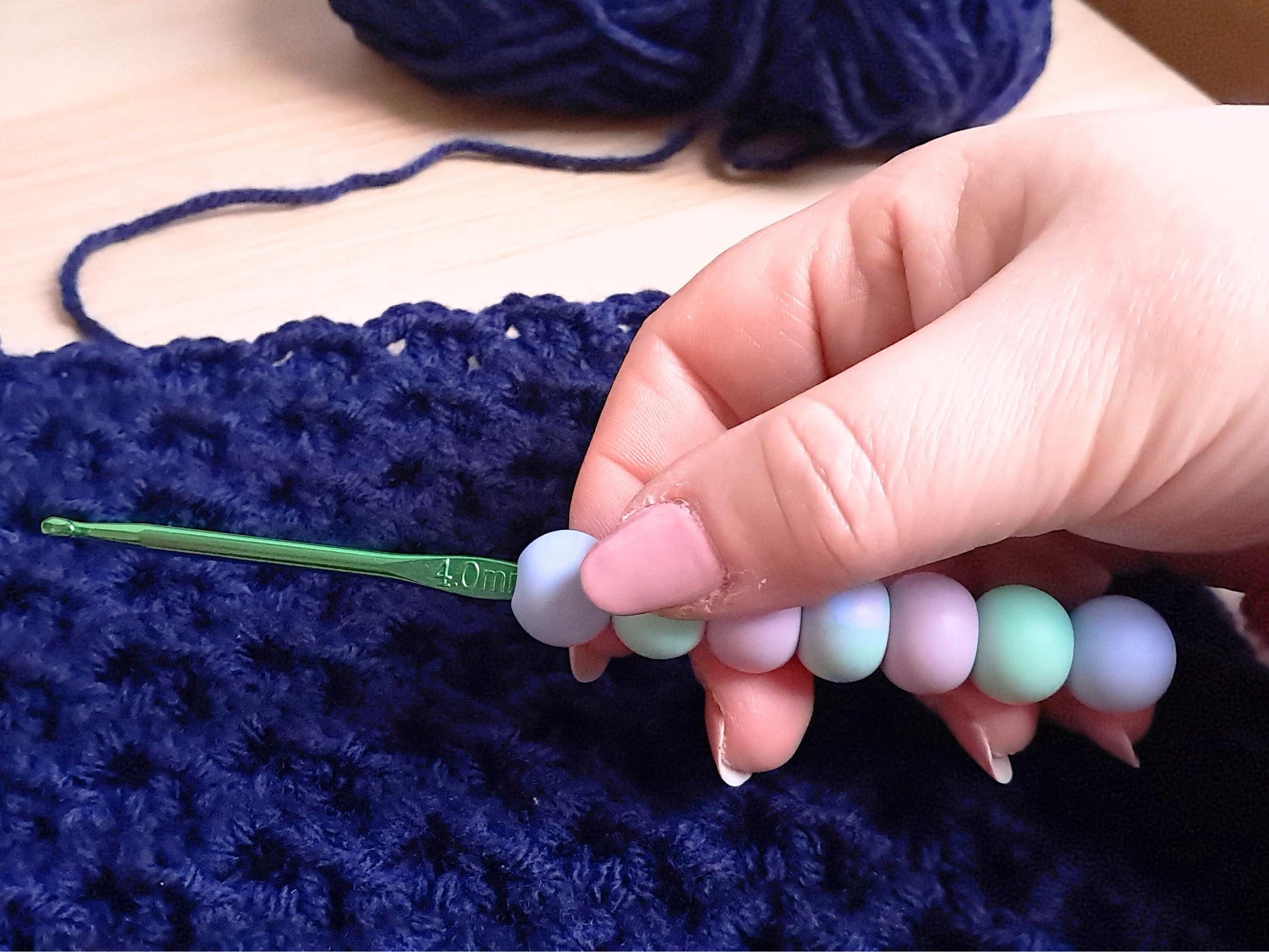 Pastel Coloured Ergonomic Crochet Hook