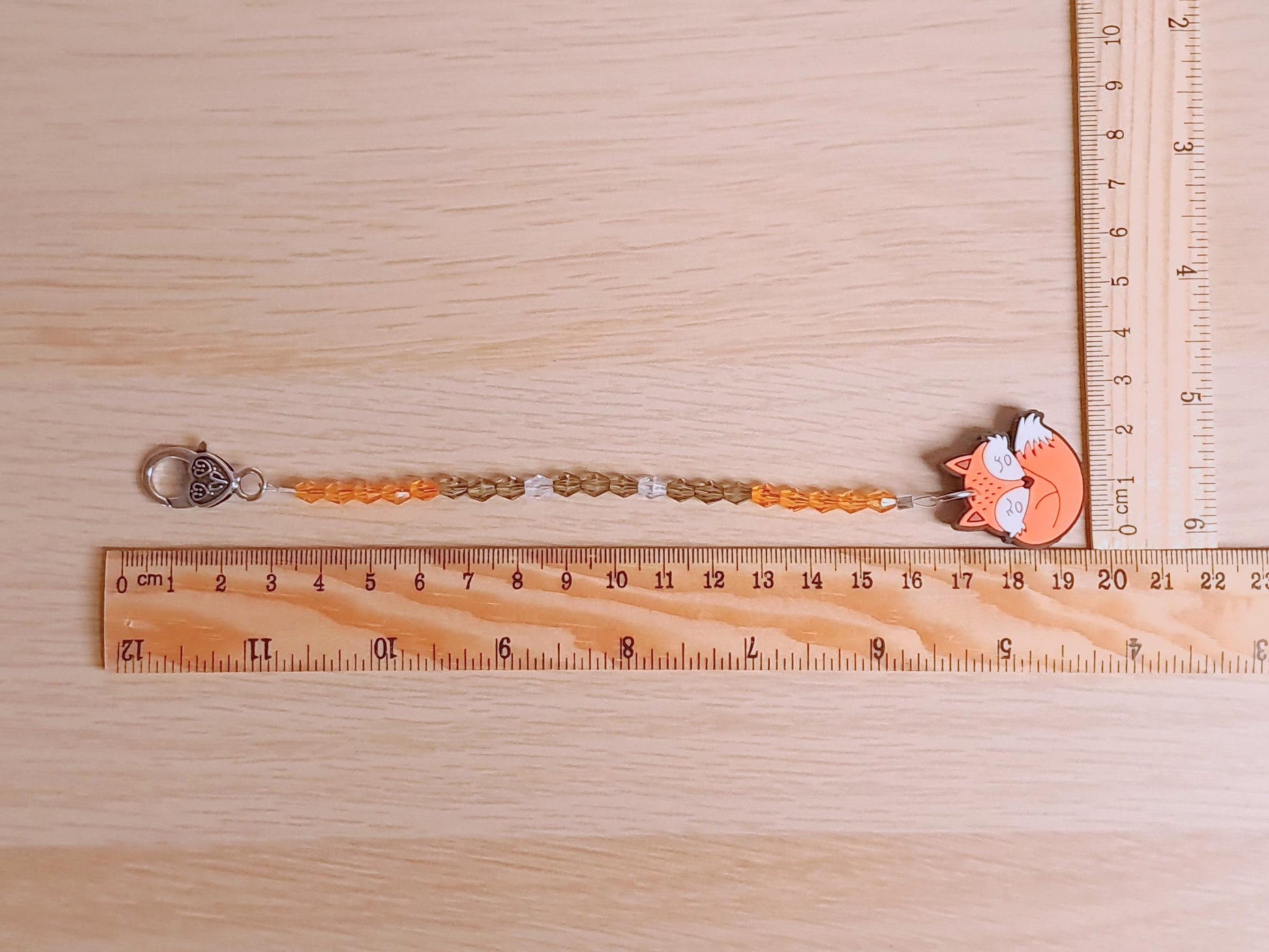 Fox Scissor Fob with Protection Bead