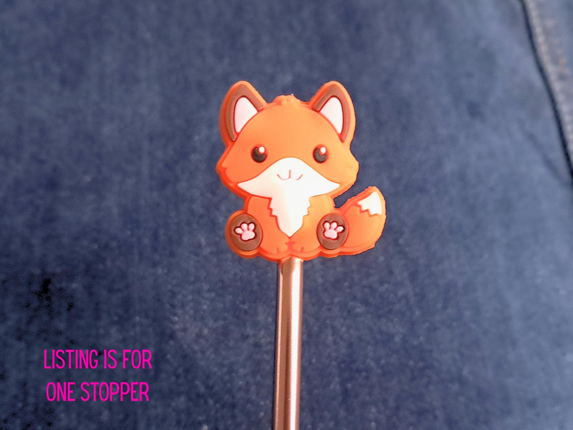 Fox Silicone Bead Stitch Stopper