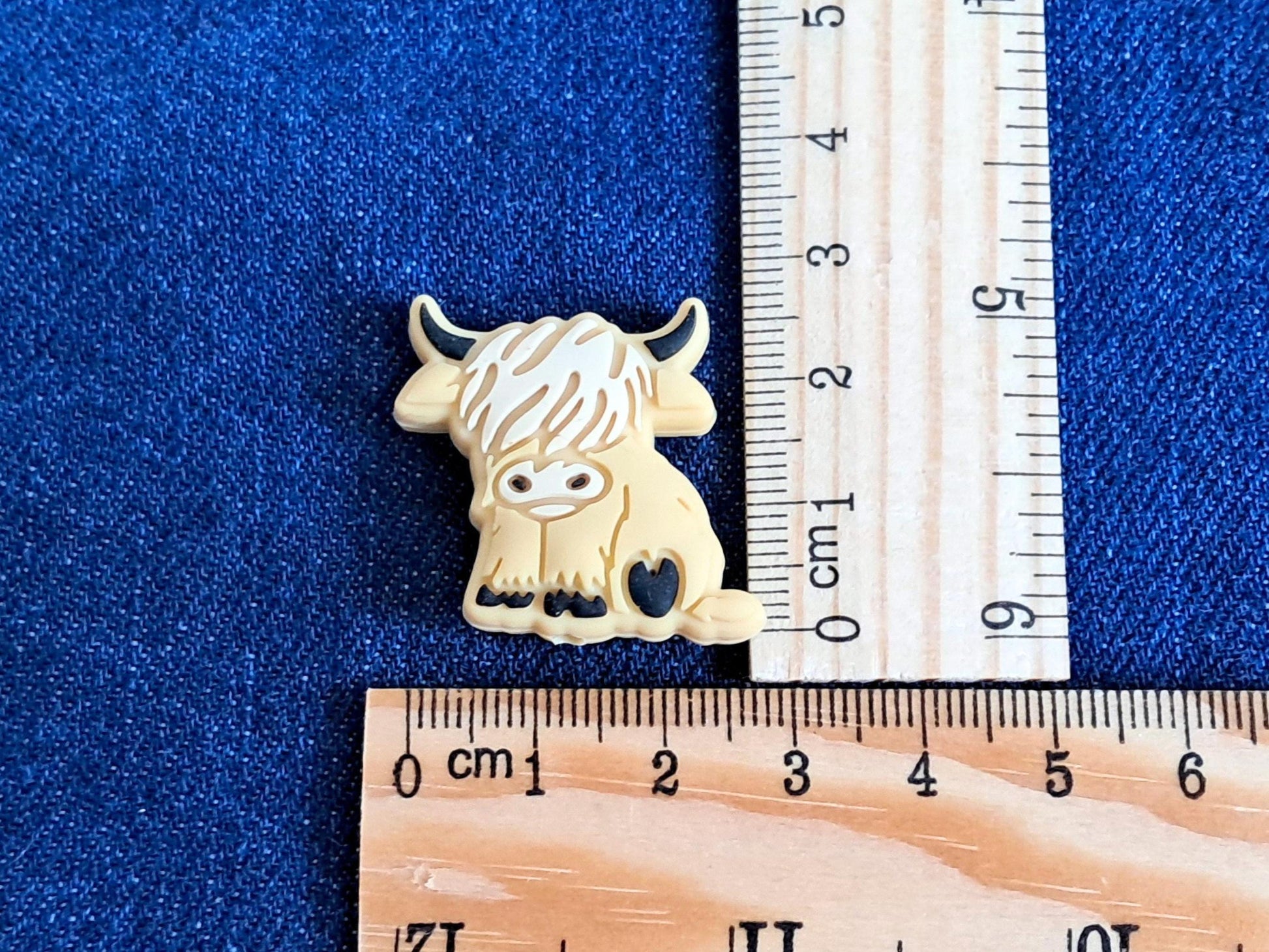 Highland Cow Silicone Bead Stitch Stopper