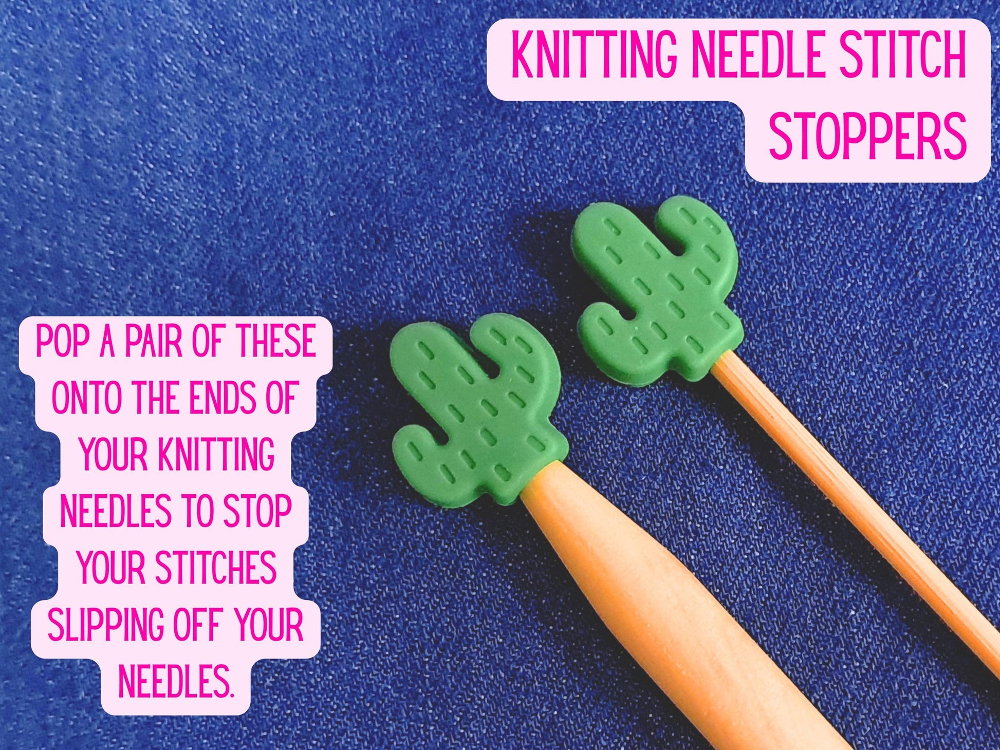 Cactus Plant Silicone Bead Stitch Stopper