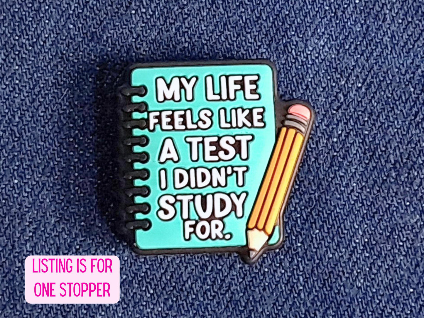 Funny Quote Silicone Bead Stitch Stopper, Scissor Protector, Knitting Needle Stopper, Crochet Project Saver, WIP Bag Tools Notion, Fiber Art