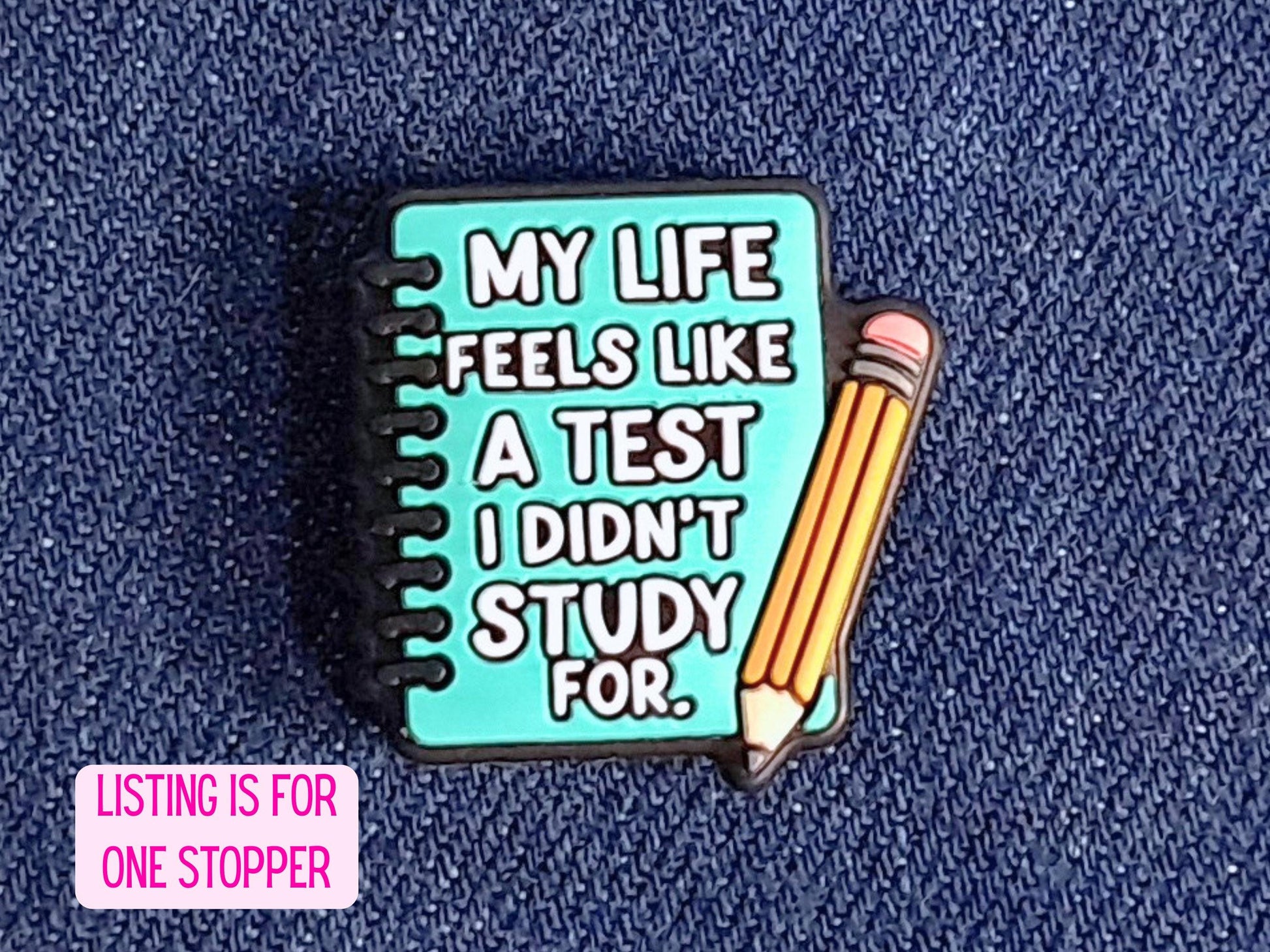 Funny Quote Silicone Bead Stitch Stopper, Scissor Protector, Knitting Needle Stopper, Crochet Project Saver, WIP Bag Tools Notion, Fiber Art
