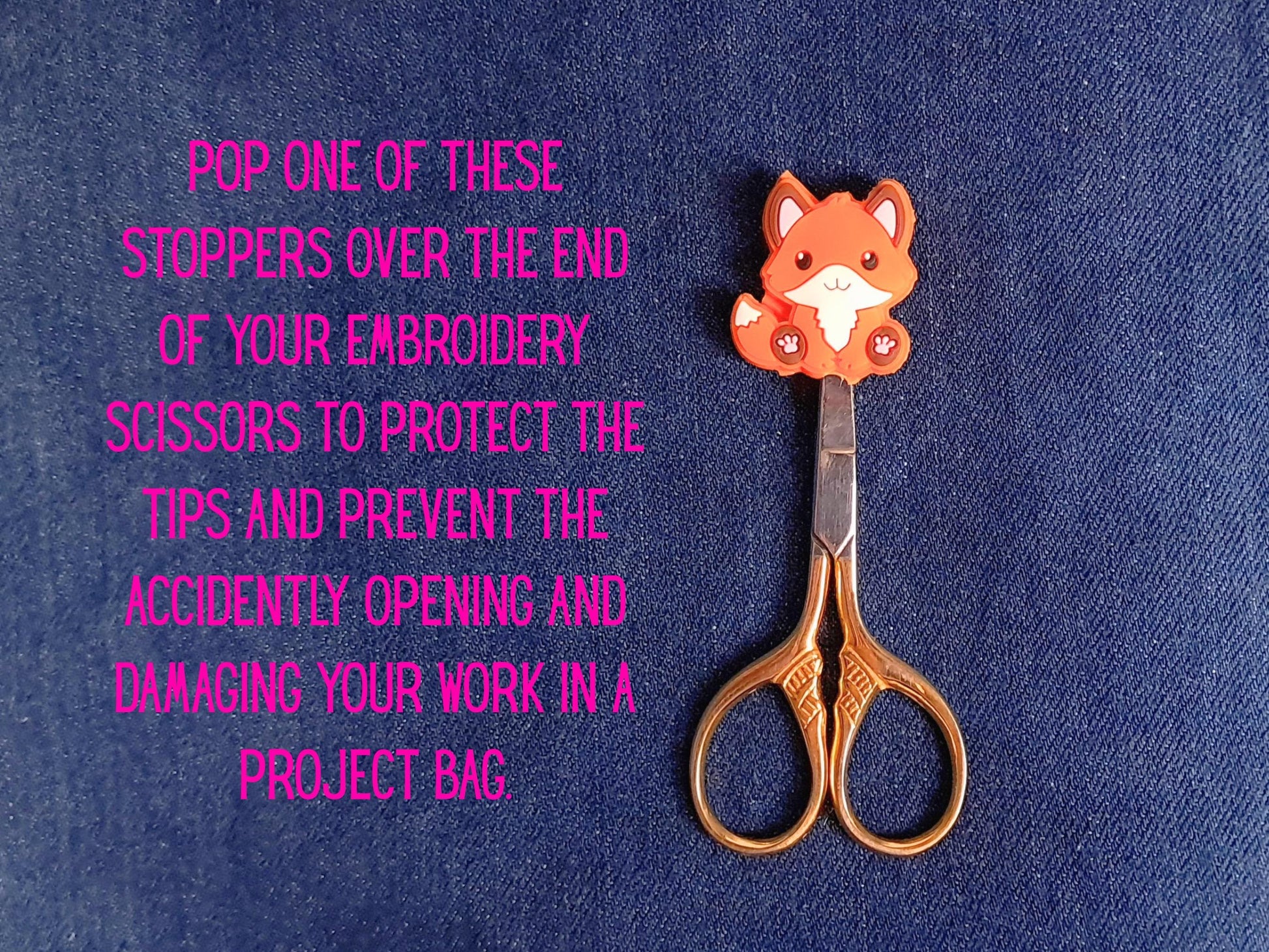 Fox Silicone Bead Stitch Stopper