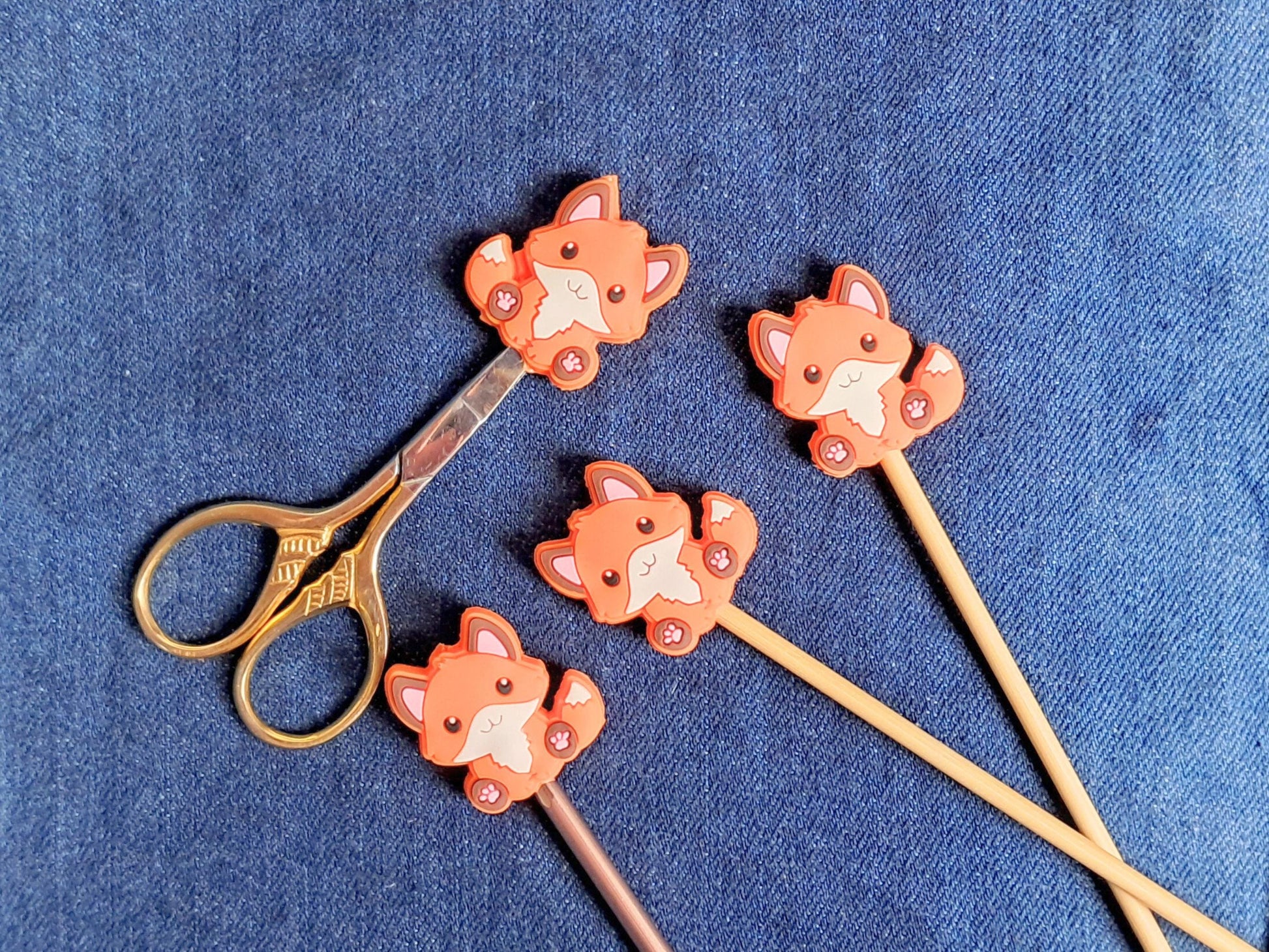 Fox Silicone Bead Stitch Stopper