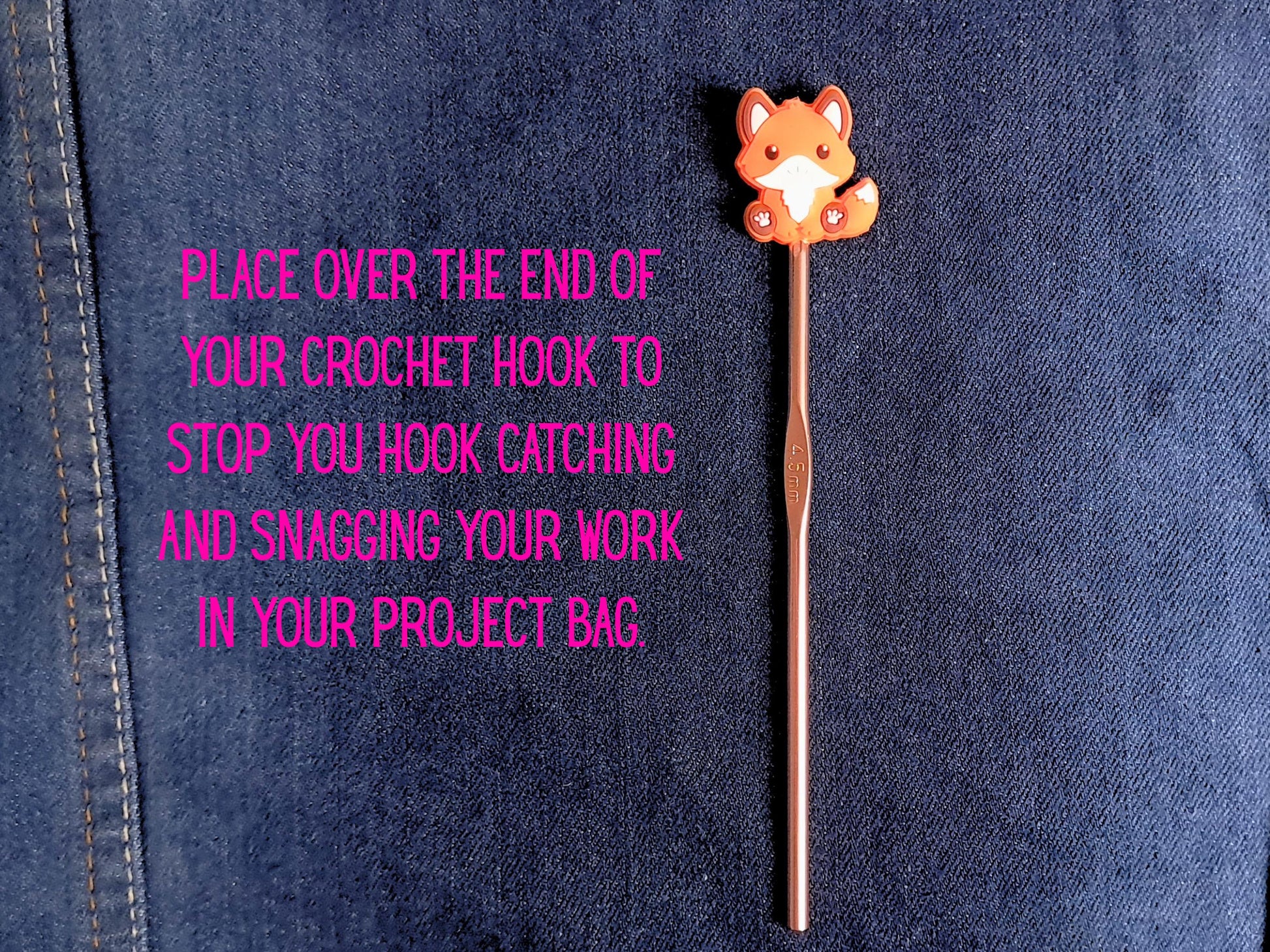 Fox Silicone Bead Stitch Stopper
