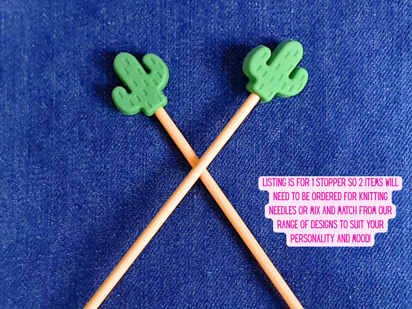 Cactus Plant Silicone Bead Stitch Stopper