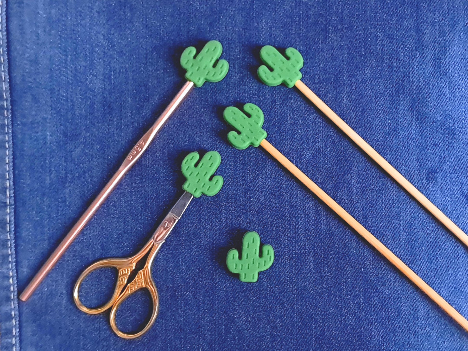 Cactus Plant Silicone Bead Stitch Stopper