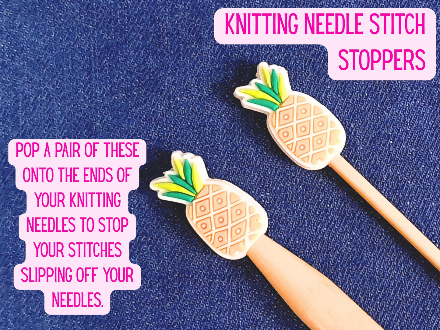 Pineapple Silicone Bead Stitch Stopper