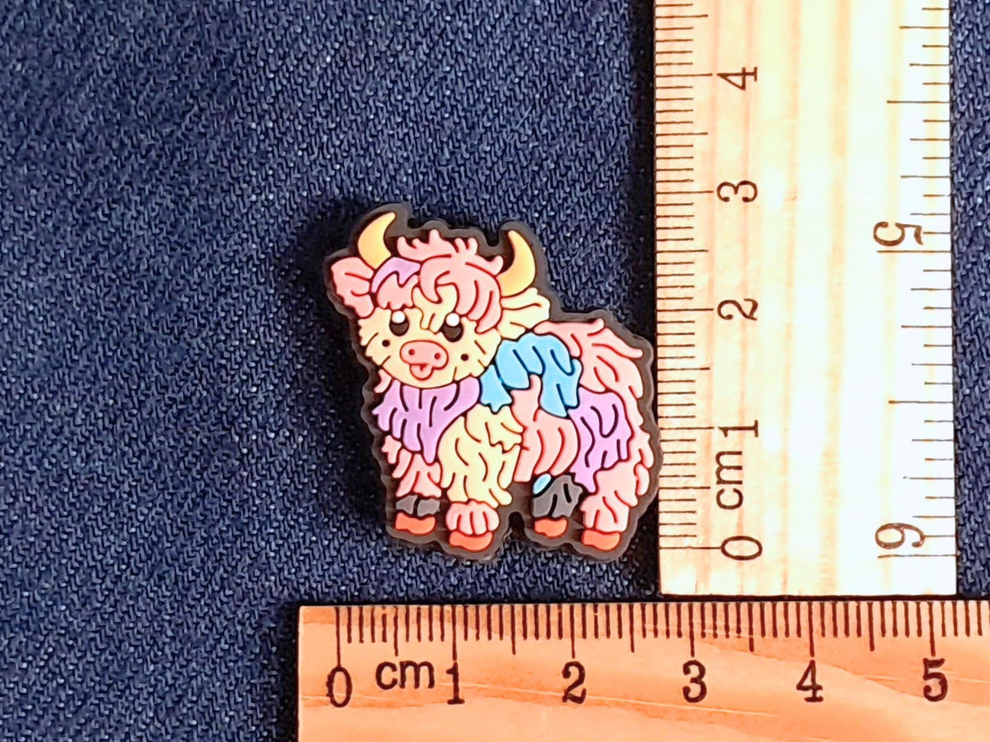 Rainbow Highland Cow Stitch Stopper