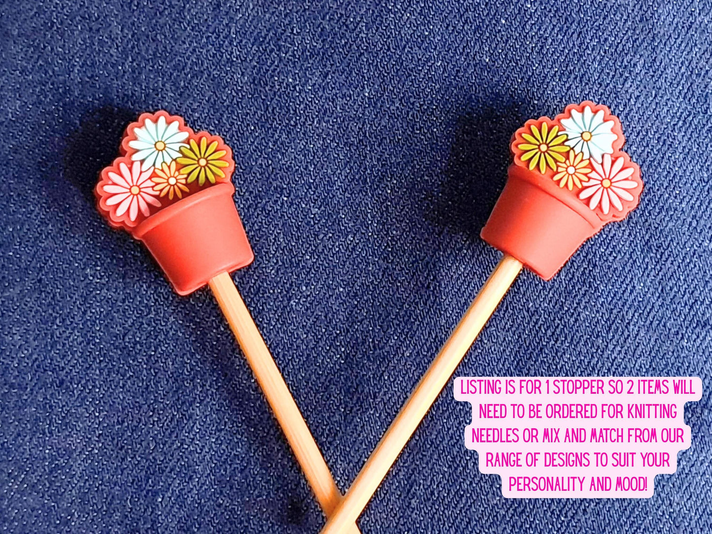 Retro Flower Pot Stitch Stopper