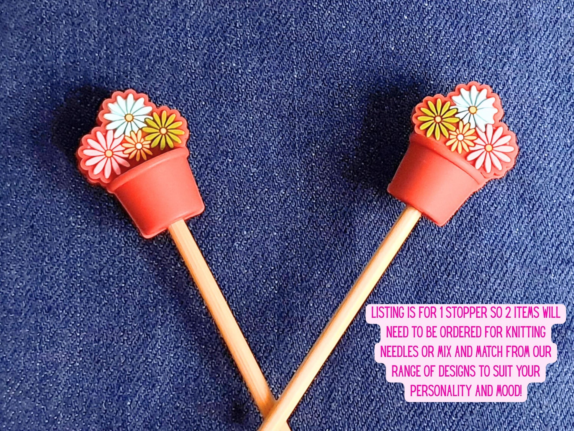 Retro Flower Pot Stitch Stopper