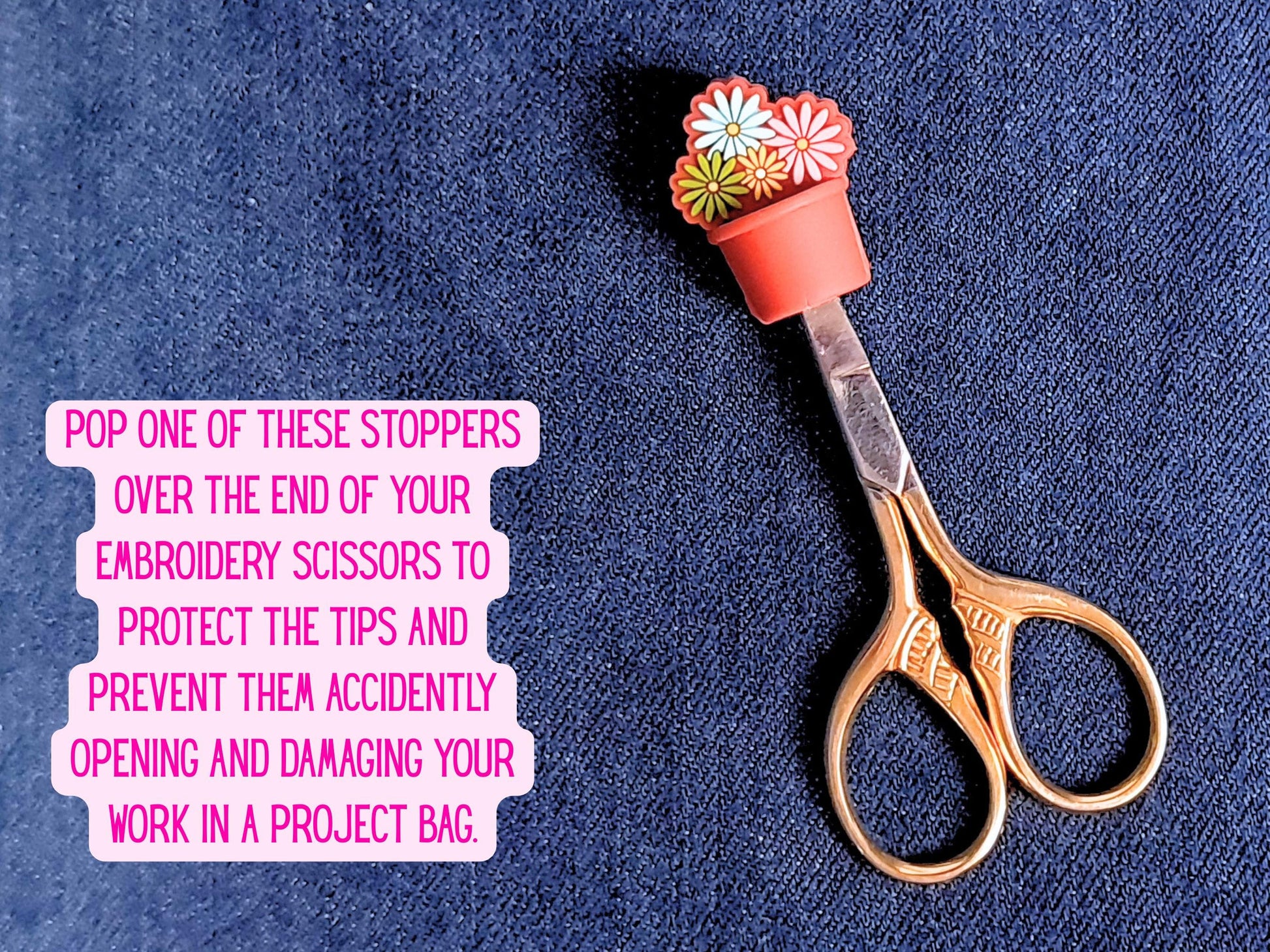 Retro Flower Pot Stitch Stopper
