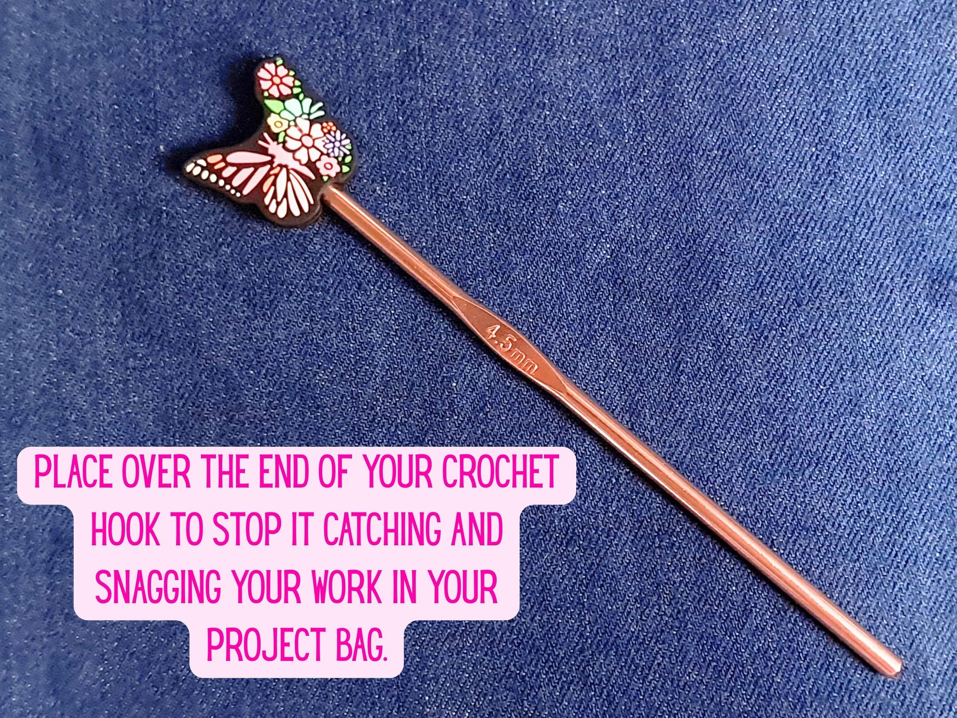 Butterfly Flowers Stitch Stopper