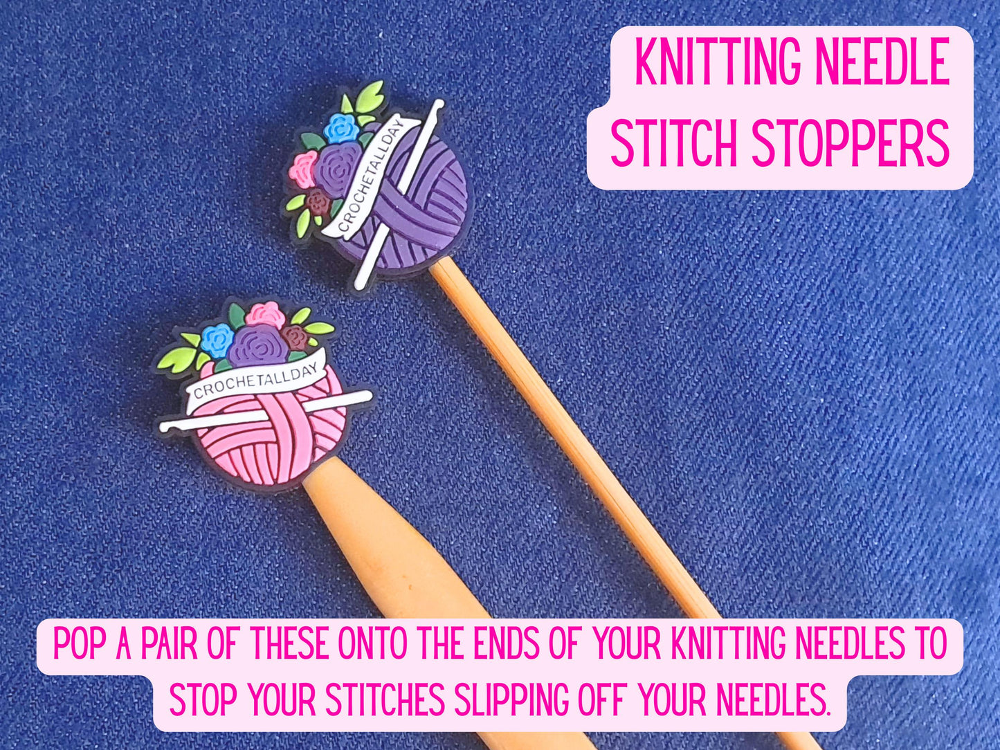 Crochet All Day Yarn And Crochet Hook Stitch Stopper